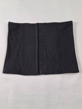 Joan Vass Black Vintage Firm Control Plus Sz 1X Waist Shaper Cincher Corset Belt